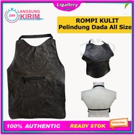 [Ready Stok] 1Pcs Rompi Kulit Motor Vest Penahan Anti Angin Pelindung Dada Windbreaker 1 Sisi Saku D