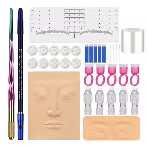 Microblading Kit tattoo Eyebrow Pen kit Microblading Needles 3rl 5rs Permanent Makeup Supplies Tatto