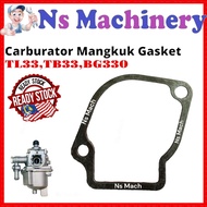 TL33 Carburator Gasket Brush Cutter TL33 Carburetor Gasket Mesin Rumput/Mangkuk Carburetor Mangkuk Gasket Ogawa