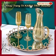 KARUI TRAY ROUND Decorative TRAY (49x49x8cm) ️EuroOutlet ️