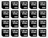 20PCS Capacity Sticker Label for Hard Drive Tray Caddy DXD9H 0DXD9H X7K8W 0X7K8W, Compatible with De