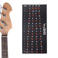 Fretboard Stickers  Portable Better Learning Wide Application Bass Fret Board Decal for Beginner