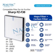 NAUTIC HEPA FILTER OEM PURFIER J30Y GM30Y F30Y FZ-F30HFE