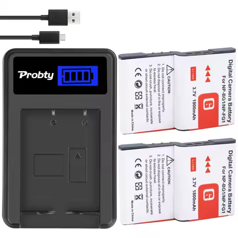 NP-BG1 1800mAh High Capacity Replace Battery&Charger for Sony DSC-N1 DSC-T2 DSC-H9 DSC-H10 DSC-H20 D
