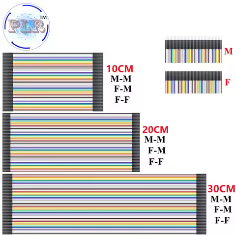 400pcs/lot 10x40pcs Dupont Cable/Line 10cm/20cm/30cm 2.54mm Male to Male or Male to Female or Female