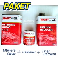 PAKET CLEAR COAT HARTWELL ULTIMATE CLEAR 414 Clear Vernis+ Thiner Hartwell 1 liter