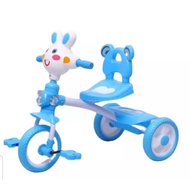 Kids Play Rabbit Tricycle with Light and Music , Tayar Getah / 3 Roda Basikal