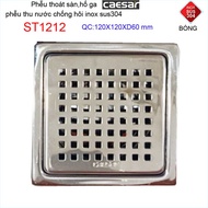 [HCM]Thoát sàn Caesar ST1212 D60 phễu thoát sàn chống mùi hôi Inox 304 caro phễu thoát nước Caesar 1