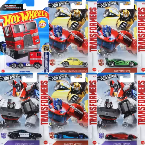 Mattel Hot Wheels Transformers Bumblebee186 Custom Volkswagen Beetle Gold 1/64 Diecast Model Car Mod