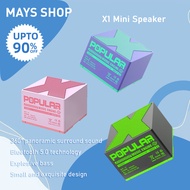 X1 Mini Speaker Bluetooth 360 ° Stereo Sound Excellent Bass Support Music and Calls Portable Speaker