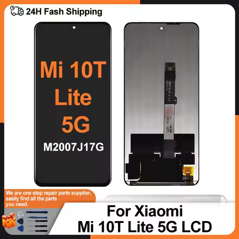 6.67" IPS For Xiaomi Mi 10T Lite 5G LCD Display Touch Screen M2007J17G Digitizer Assembly For Mi 10T