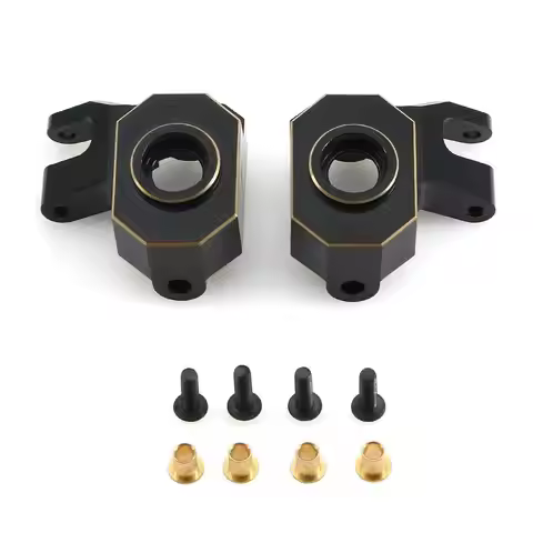 Ly43 Brass Steering Knuckles Black Gold Heavy Duty Weighted For Axial Scx10 Iii Jeep Cj7 4WD Rc Craw