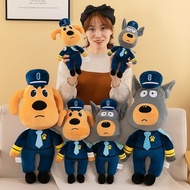 Labrador Sheriff Plush Toy - Doberman Long Doll for Kids Gift