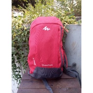 Quechua Decathlon Red Outdoor Backpack