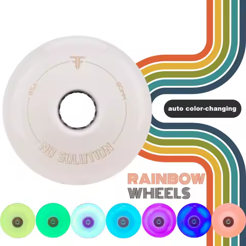 4 Pieces Original No Solution Luminous LED Skate Wheels 85A Inline Skating Wheel 64mm 68mm 72mm 76mm