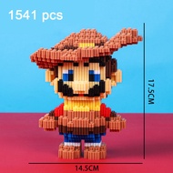 Đồ chơi khối xây dựng búp bê mario đồ chơi lắp ráp dòng super mario đồ chơi lắp ráp hạt nhỏ nhiều ki