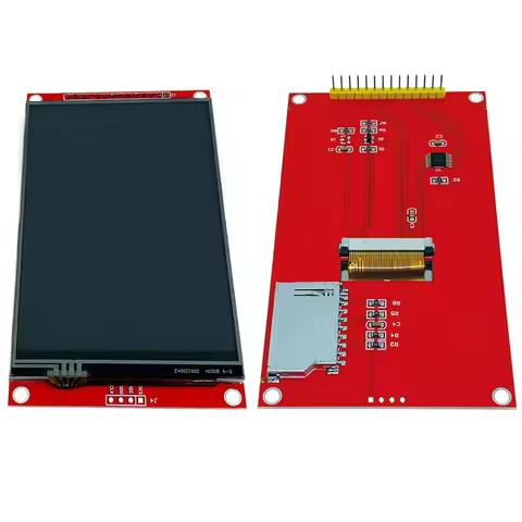 4.0 inch SPI red module LCD display ILI9488 Resistance Touch 480X320 STM32 ESP32 AR C51