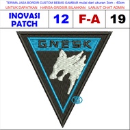 HERO- F-A19 LOGO EMBROIDERY PATCH GNESK BREAKOUT ARENA AREA TRIANGLE WOLF - INNOVATION PATCH REVIEW 