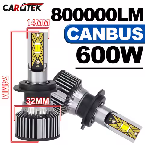 600W 800000LM H4 H7 H11 Led Bulb Canbus H1 H8 HB3 HB4 HR2 9005 9006 9012 H27 880 881 High Power Car 
