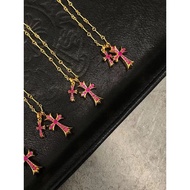 Chrome hearts Genuine Daigou Chrome hearts Double Cross Necklace Clavicle Chain Silver Gold-Plated C