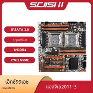 เมนบอร์ด X99 sejishi dual CPU LGA 2011-3รองรับ Intel Xeon E5 2673 2670 2666 2678 2696 V3ประมวลผล V4 