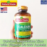 Calcium Magnesium Zinc +D3 300 Tablets USP Verified - Nature Made