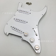 Aksesori gitar elektrik ST triple single pickguard, pickguard gitar elektrik, panel gitar, plat penu