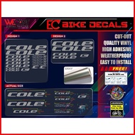 ◇ WECAST Cole Road Bike/MTB Frame Decals Sticker and Bike Stickers for Frame