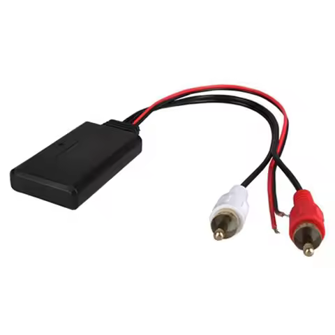 A29F-10Pcs Universal Car RCA Audio USB Adapter Wireless Bluetooth Receiver Home Media AUX Bluetooth 
