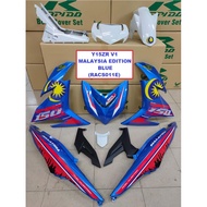 Cover Set Rapido Y15ZR V1 V2 Yamaha Malaysia Edition White Black Ysuku Accessories Motor Y15 Color Blue Malaysian Ed.