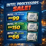 🌟[USED]🌟Intel Processor / i3 6th Gen LGA1151 / i5 6th Gen LGA 1151 / i5 4th Gen LGA1150🔥🔥