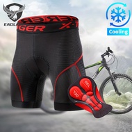 EAGLADE Cycling Shorts with For Men Breathable Quick Dry Stretchable 7006 in Red E05