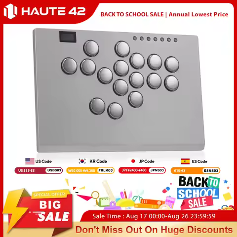 Haute42 Aluminium Alloy Hitbox Leverless Controller Stickless Arcade Stick For PC/PS4/PS5 Hitbox Fig