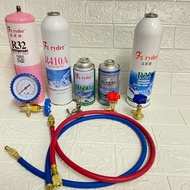 YeeFixx refrigerant r32 r410a r22 r134a r600 gas bottle air-conditioner / refrigerator cooling gas charging hose+can tap