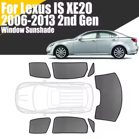 Custom Magnetic Car Window Sunshade For Lexus IS IS250 IS350 2006-2013 XE20 2nd Gen Curtain Mesh Fro