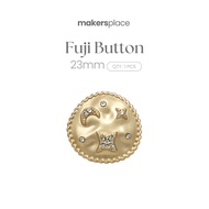 MAKERSPLACE Elegant Luxury Shirt Buttons Anti-Rust Alloy Buttons | Fuji Button 23mm