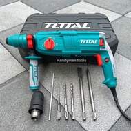 TOTAL สว่าน สว่านโรตารี่ สว่านกระแทก สว่านไฟฟ้า รุ่น 2-26 สว่าน 3 ระบบ เปลี่ยนหัวได้ กำลัง 800W พร้อ