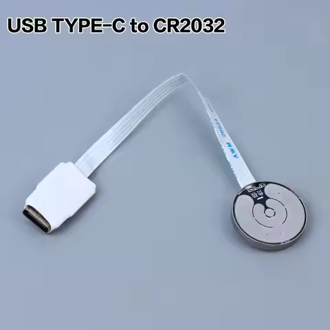 USB Type-C to CR2032 Battery Adapter Converter 5-30V Input Thin FFC Cable for Motherboard Remote Con