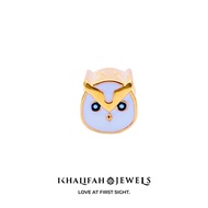 Khalifah Jewels 916 Gold White Owl Bead