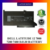 Dell Latitude 12 7000 7280 7480 DJ1J0 11.4V 42Wh Original Replacement Battery
