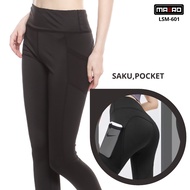 Maero - Women's Sports Leggings With Pocket LS-601 Women's Sports Pants Gym Running Yoga Soft Light