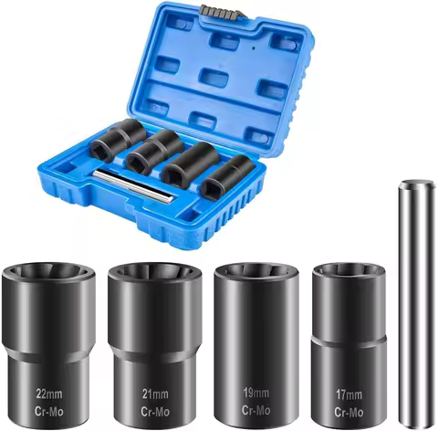 5PCS Nut Remover Broken Nut Bolt Extractor Broken Wire Extractor 17MM 19MM 21MM 22MM Bolt And Nut Ex