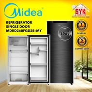 SYK Midea Single Door Refrigerator MDRD268FGD28-MY Small Fridge Refrigerator 1 Door Peti Sejuk Kecil Peti Sejuk 1 Pintu