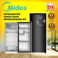 SYK Midea Single Door Refrigerator MDRD268FGD28-MY Small Fridge Refrigerator 1 Door Peti Sejuk Kecil