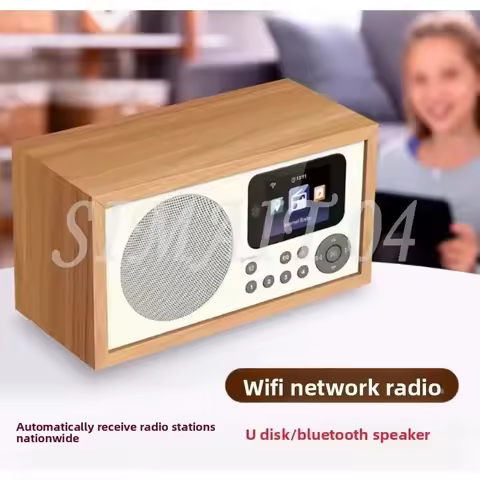 D2 WiFi Internet Digital Radio BT5.0 Speaker Internet Radio with Spotify Connect/Bluetooth/Remote Co