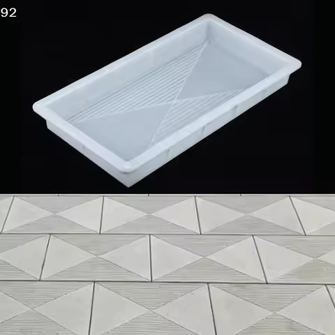 1Pcs Square Paving Stone Garden Path Art Antique Tile Plastic Mold Courtyard Non-Slip Concrete Floor