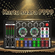Bonkyo F999MAX Sound Card Professional Sound Card High Definition Metal Material for Mobile Phone Co