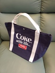 ❣️Coca Cola 可口可樂 (特別版) 型格深藍色 超輕耐用防水帆布物料 手提袋/ bag (日本獨賣貨品)