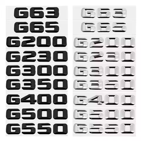 3D Letter Car Sticker Modified Tail Trunk Emblem Badge for Mercedes Benz G Class G63 G65 G200 G230 G