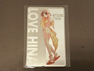 Love Hina 金屬面 銀電話卡 紺野美津 非龍珠